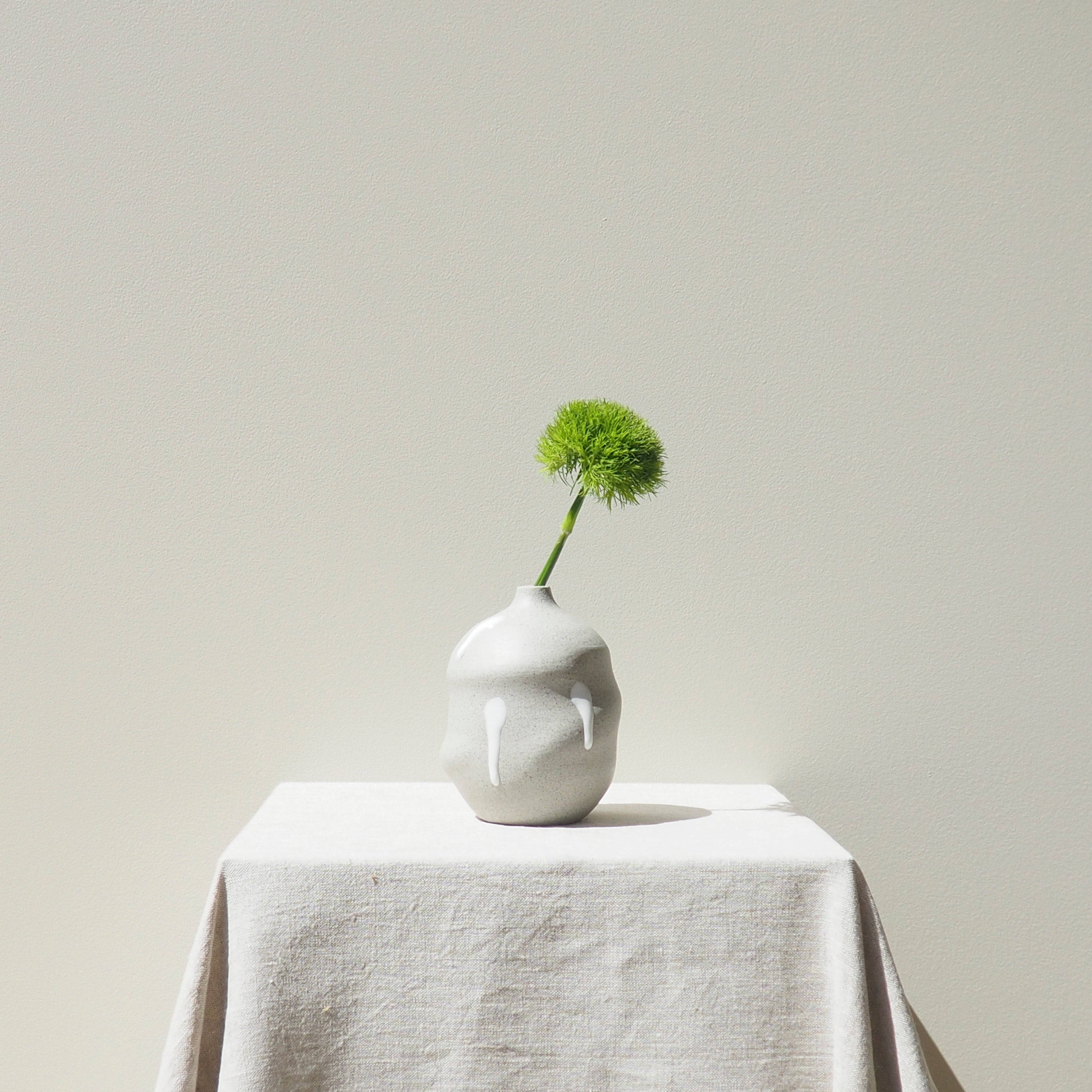 Handmade Curved Drip Small Ceramic Vase Australian Made