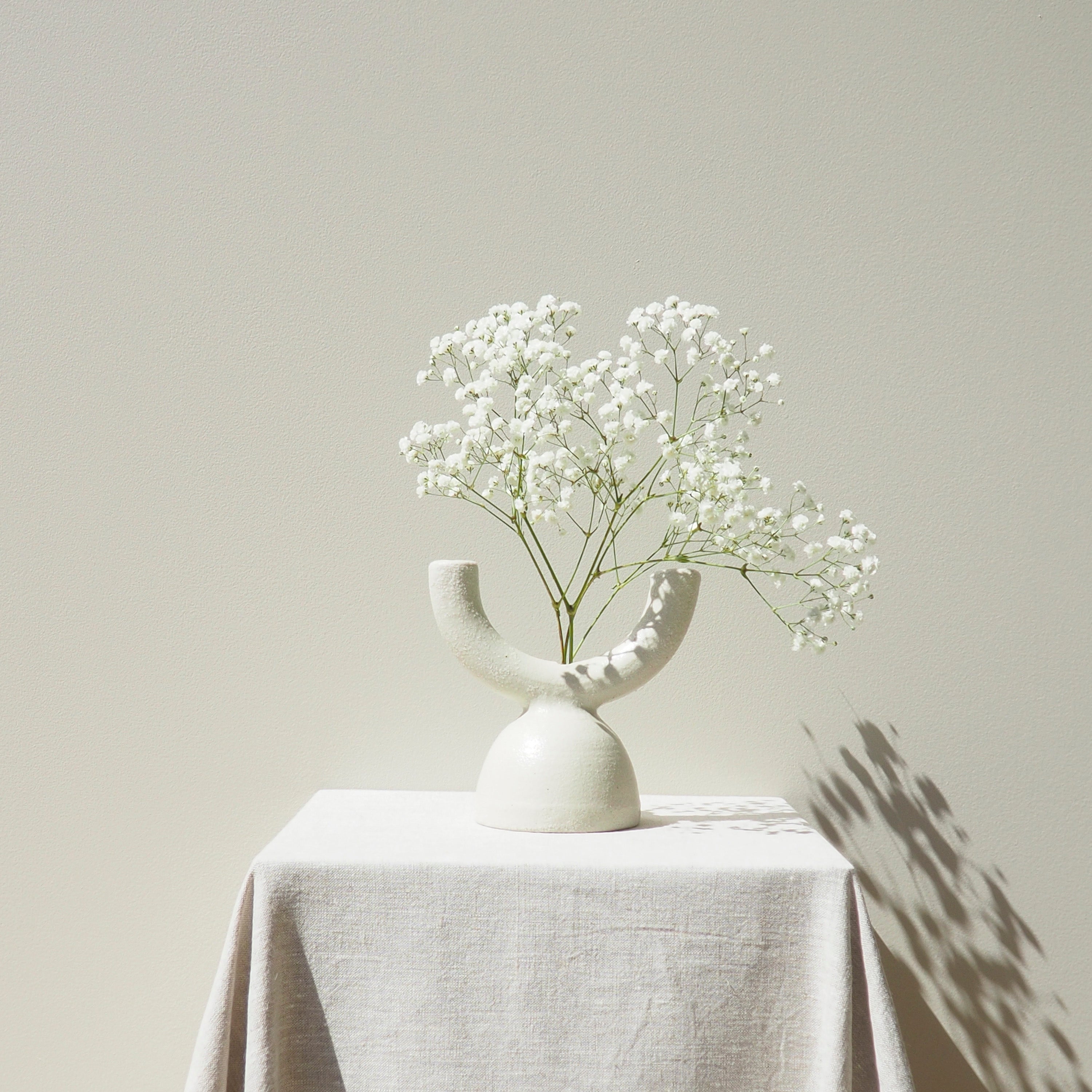 Handmade Femme Medium Natural Ceramic Vase Australian Made