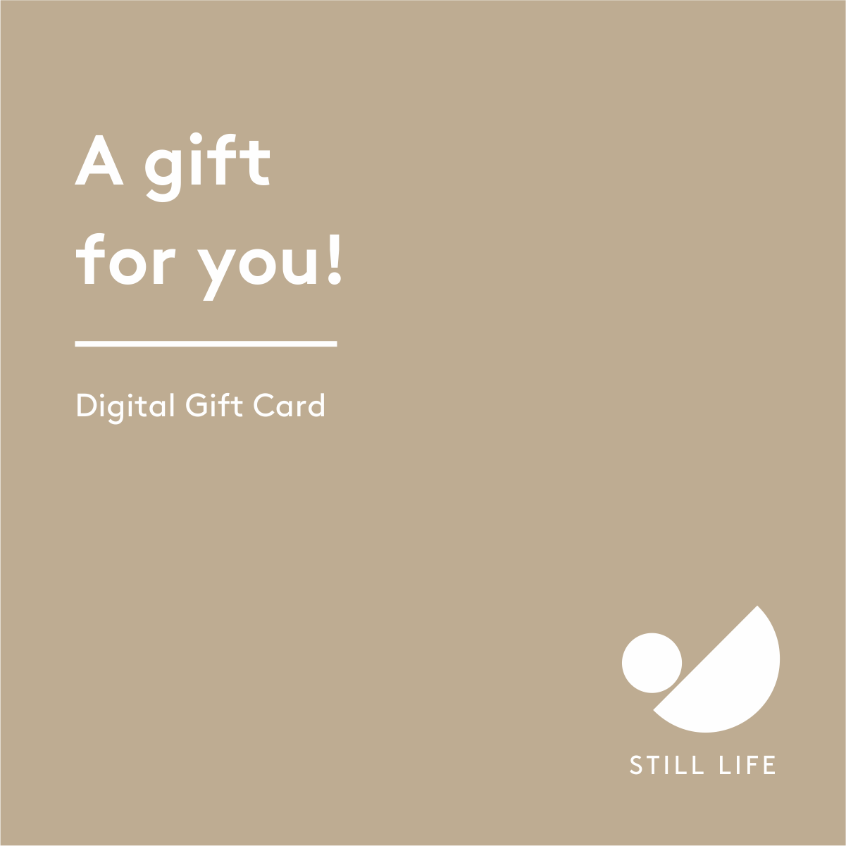 Still Life Online Digital Gift Card