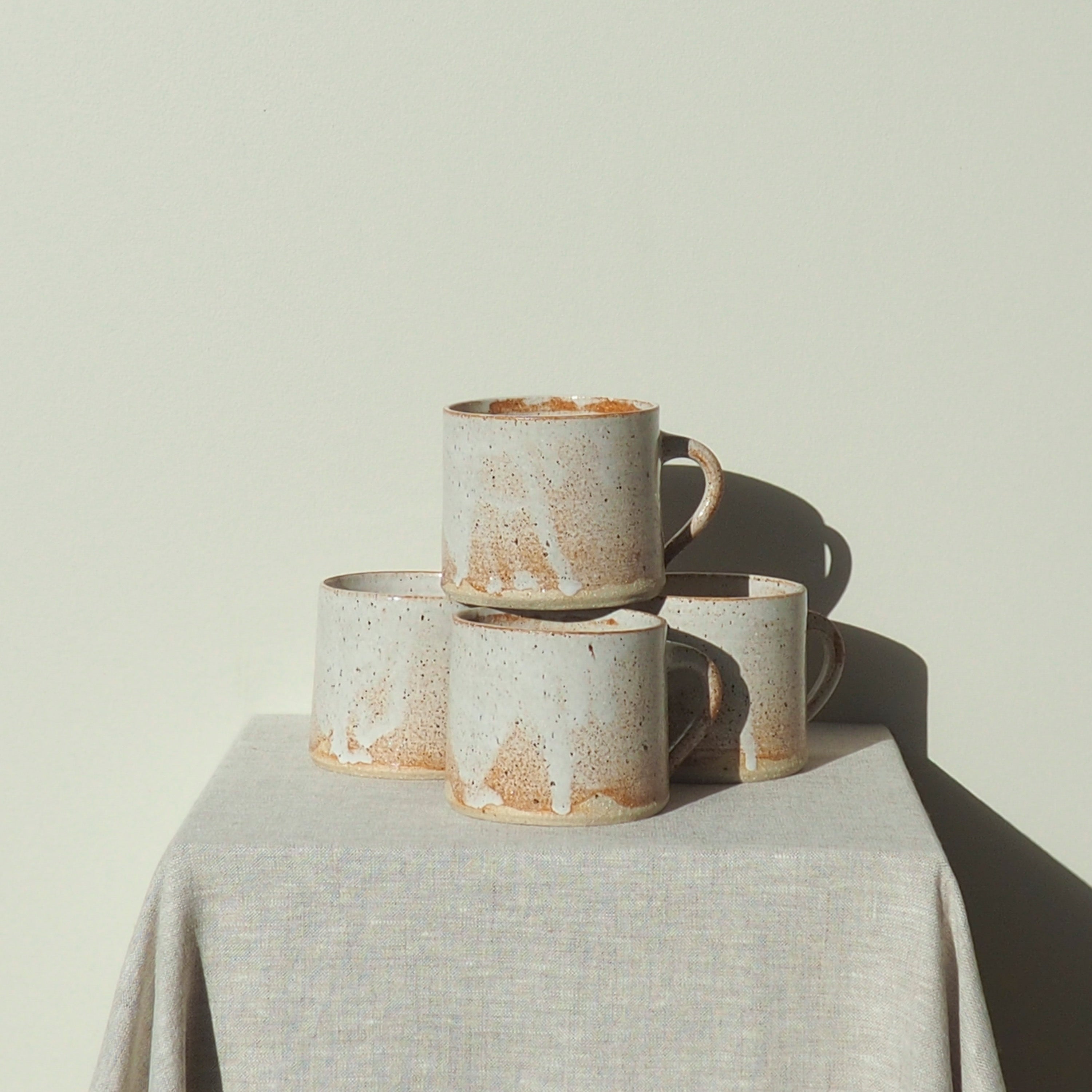 Kumhara Clay Handmade Peach Ceramic Mug Australian Made