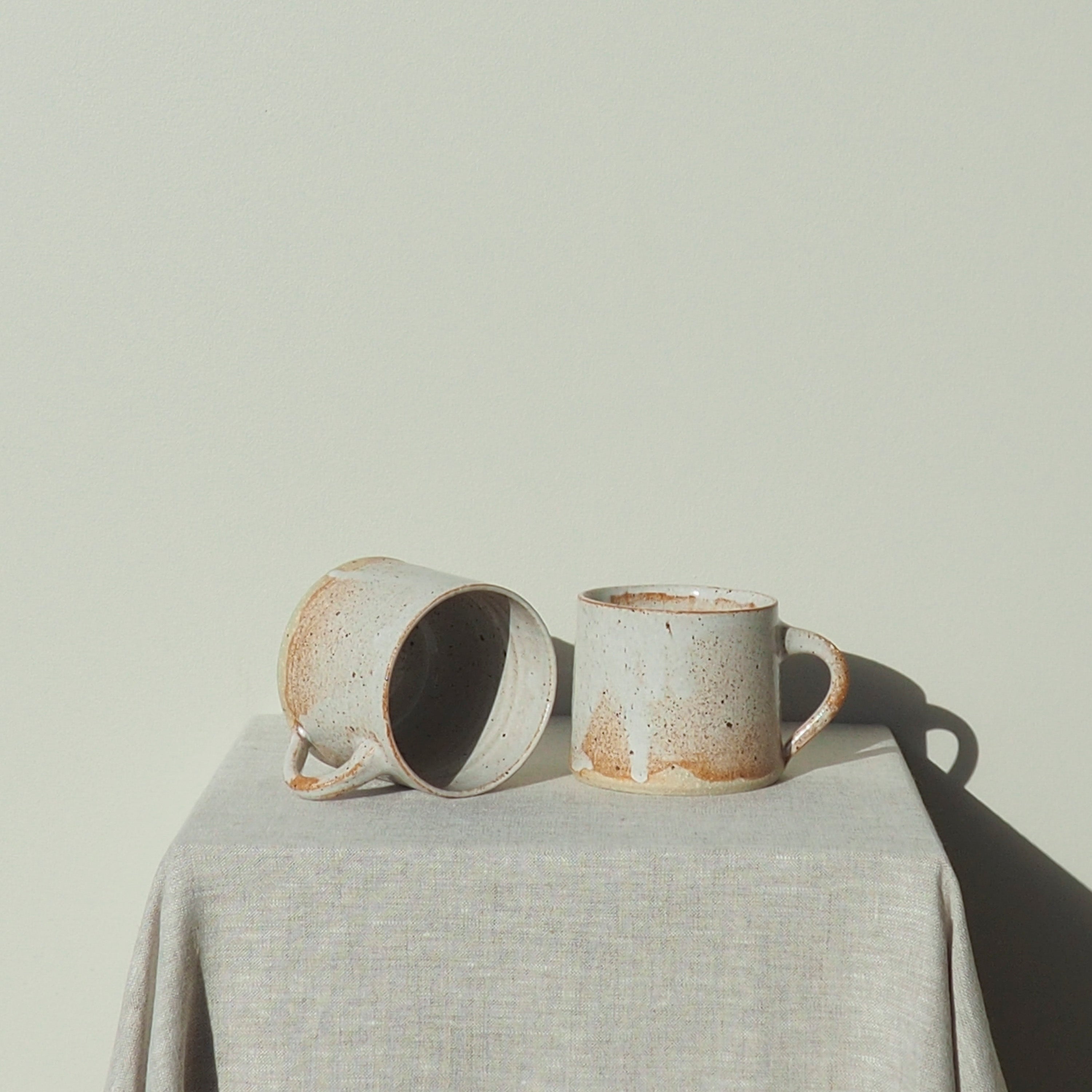 Kumhara Clay Handmade Peach Ceramic Mug Australian Made
