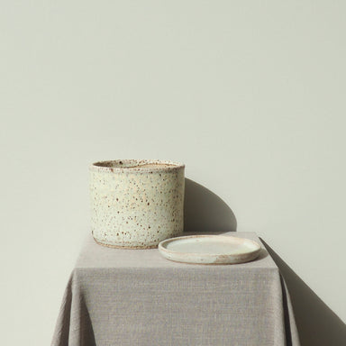 Handmade Medium Dolomite Ceramic Plant Pot Australian Made 