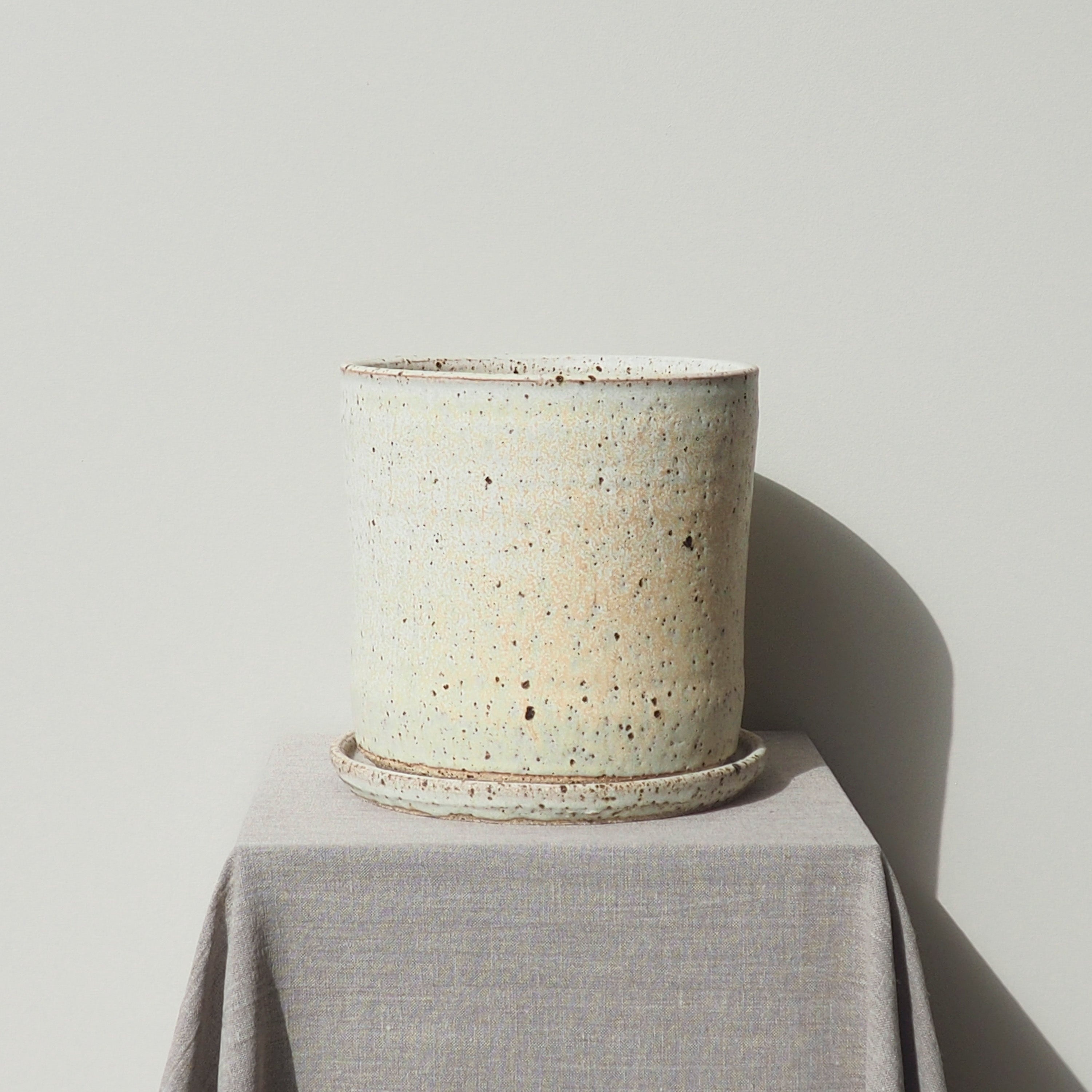 Handmade Jumbo Dolomite Ceramic Plant Pot Australian Made